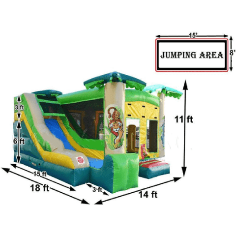 Happy Jump Residential Bouncers 5x Jump & Splash Jungle (Marble) by Happy Jump CO2323-1M 5x Jump & Splash Jungle (Marble) by Happy Jump SKU# CO2323-1M