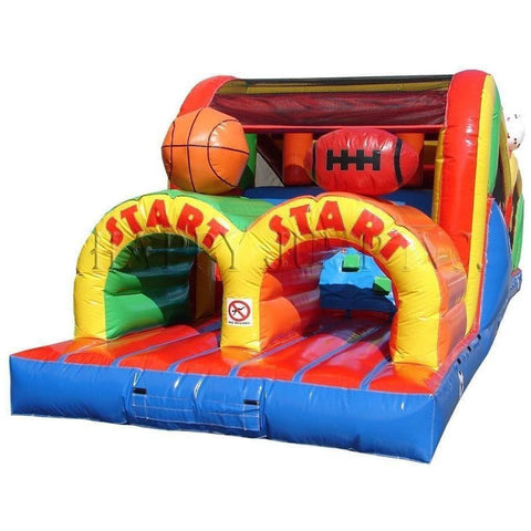 Happy Jump Water Parks & Slides 10'H Obstacle Game Sports Theme by Happy Jump 781880275930 IG5119 10'H Obstacle Game Sports Theme by Happy Jump SKU#IG5119
