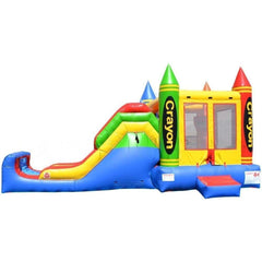 Happy Jump Water Parks & Slides 13'H 5in1 Super Combo Crayon by Happy Jump CO2156 11'H 5in1 Super Combo (Camo) by Happy Jump SKU#CO2155