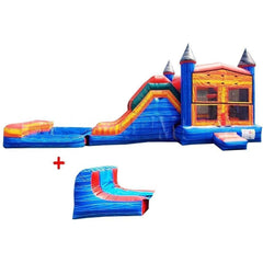 Happy Jump Water Parks & Slides 14'H 5in1 Super Combo Marble PLUS (Pool + Stopper) by Happy Jump 14'H 5in1 Super Combo PLUS (Pool + Stopper) by Happy Jump SKU# CO2171