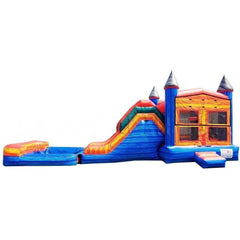 14'H 5in1 Super Combo Marble PLUS (Pool + Stopper) by Happy Jump