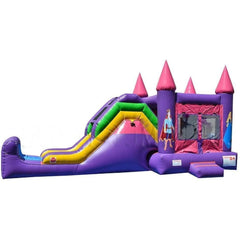 Happy Jump Water Parks & Slides 14'H 5in1 Super Combo Princess by Happy Jump 781880276685 CO2154 14'H 5in1 Super Combo Princess by Happy Jump SKU#CO2154