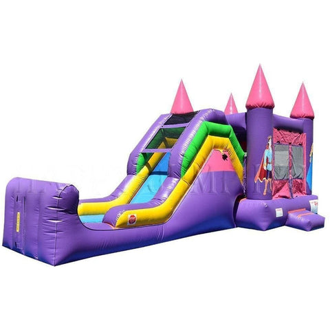 Happy Jump Water Parks & Slides 14'H 5in1 Super Combo Princess by Happy Jump 781880276685 CO2154 14'H 5in1 Super Combo Princess by Happy Jump SKU#CO2154