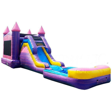 Happy Jump Water Parks & Slides 14'H 5in1 Super Combo Princess Marble PLUS (Pool + Stopper) by Happy Jump CO2172-1M
