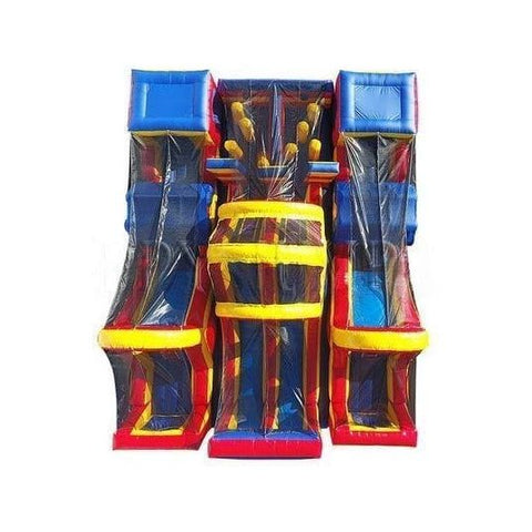 Happy Jump Water Parks & Slides 15'H 3 Piece Obstacle Course by Happy Jump IG5211 14'H Tropical Dual Lap Obstacle Challenge by Happy Jump SKU#IG5207