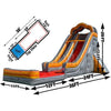 Image of Happy Jump Water Parks & Slides 20'H Volcano Water Slide by Happy Jump 781880260936 WS4172 20'H Volcano Water Slide by Happy Jump SKU# WS4172