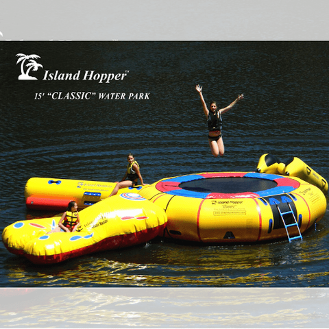 Island Hopper Water Trampoline 15' "Classic" Water Trampoline by Island Hopper 898698000156 15'CLASSIC - 15'PVCTUBE 15' "Classic" Water Trampoline by Island Hopper SKU# 15'CLASSIC