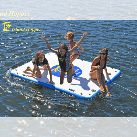 Island Hopper Water Trampoline 15 Foot Patio Dock by Island Hopper 898698003034 pdock-15 15 Foot Patio Dock by Island Hopper SKU# pdock-15