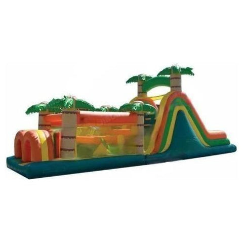 Jingo Jump Commercial Bouncers 3 in 1 Tropical Obstacle Course by Jingo Jump 206 3 in 1 Tropical Obstacle Course by Jingo Jump SKU# 206