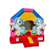 14'H Unicorn Fun House by Jingo Jump
