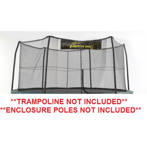 Jump King accessories 11' ENCLOSURE NETTING WITH 6 "SHORT" POLES FOR 5.5" SPRINGS W/JK LOGO By Jump King NET11-SP6/5.5JK 11' ENCLOSURE NETTING WITH 6 "SHORT" POLES FOR 5.5" SPRINGS W/JK LOGO By Jump King from My Bounce House For Sale