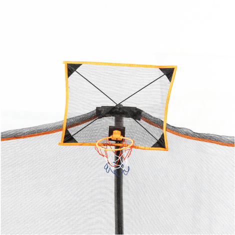 Jump King Trampoline 14' ROUND COMBO WITH POWDER COATED LEGS & MESH HOOP by JumpKing 819049021392 JK146PAPCFH