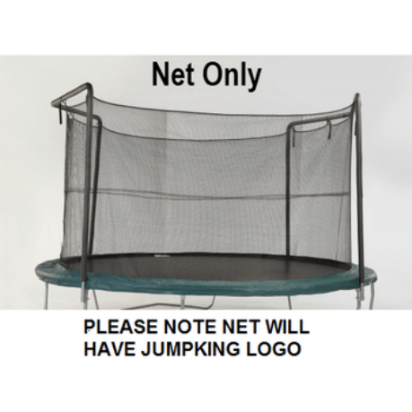 Jump King Trampoline Accessories 14' Enclosure Netting For 2 Arches For 7" Springs With JK Logo Model By Jump King 781880203605 NET14-2A/7JK 14' Enclosure Netting For 2 Arches For 7" Springs With JK Logo Model