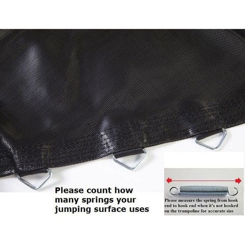 Jump King Trampoline Accessories Jumping Surface for 8' x 14’ Oval Trampoline with 60 V-rings for 6.5" Springs by Jump King 781880201366 BEDOV81460-6.5 Jumping Surface 8'x14’ Oval Trampoline w/ 60 V-rings for 6.5" Springs