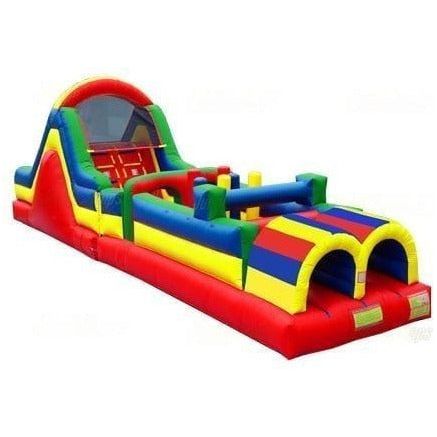 Jungle Jumps Inflatable Bouncers 12'H Colorful Slide Obstacle Course by Jungle Jumps 781880288343 IN-1000-A 12'H Colorful Slide Obstacle Course by Jungle Jumps SKU # IN-1000-A