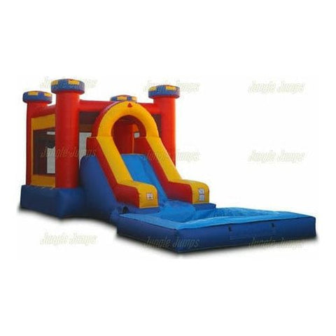 Jungle Jumps Inflatable Bouncers 12' H Medieval Combo with Pool by Jungle Jumps CO-1076-B 12' H Medieval Combo with Pool by Jungle Jumps SKU#CO-1076-B