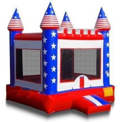 Jungle Jumps Inflatable Bouncers 13 x 13 x 13 American Bounce House by Jungle Jumps BH-2017-B American Bounce House by Jungle Jumps SKU#BH-2017-B/BH-2017-C