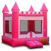 Image of Jungle Jumps Inflatable Bouncers 13 x 13 x 15 Pink & White Castle by Jungle Jumps 781880202172 BH-2027-B Pink & White Castle by Jungle Jumps SKU #BH-2027-B/BH-2027-C