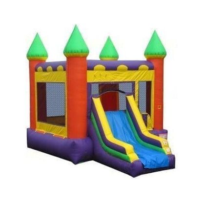 Jungle Jumps Inflatable Bouncers 13 x 19 x 15 Front Slide Combo II by Jungle Jumps 781880288602 CO-1519-B Front Slide Combo II by Jungle Jumps SKU#CO-1519-B/CO-1519-C