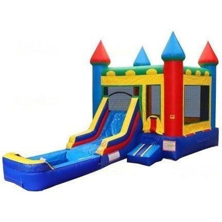 Jungle Jumps Inflatable Bouncers 13 X 25 X 15 Colorful Combo with Pool by Jungle Jumps 781880285137 CO-1516-B Colorful Combo with Pool by Jungle Jumps SKU #CO-1516-B/CO-1516-C