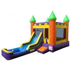 Jungle Jumps Inflatable Bouncers 13 X 25 X 15 Front Slide Combo with Pool II by Jungle Jumps 781880285663 CO-1208-B 15' H Front Slide Combo with Pool II by Jungle Jumps SKU#CO-1208-B