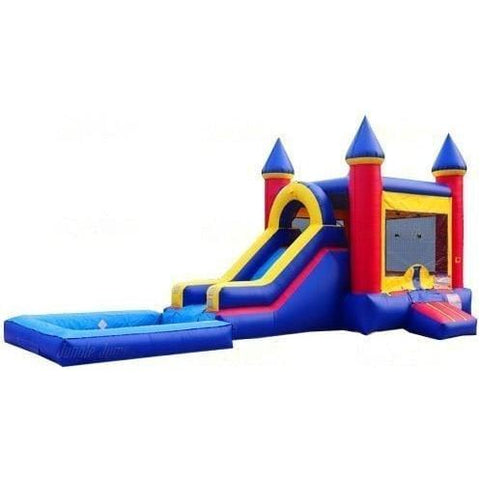 Jungle Jumps Inflatable Bouncers 13 x 32 x 15 Blue & Red Combo with Pool by Jungle Jumps 781880285076 CO-1492-B Blue & Red Combo with Pool by Jungle Jumps SKU #CO-1492-B/CO-1492-C