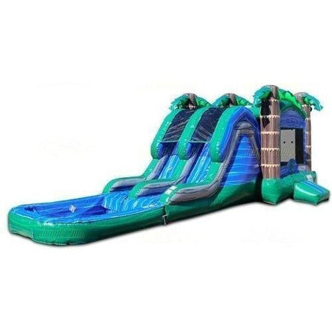 Jungle Jumps Inflatable Bouncers 14' H Bahama Double Lane Combo Wet/Dry by Jungle Jumps 781880285267 CO-1584-B 14' H Bahama Double Lane Combo Wet/Dry by Jungle Jumps SKU #CO-1584-B