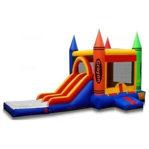 Jungle Jumps Inflatable Bouncers 14' H Double Lane Crayon Combo by Jungle Jumps 781880285601 CO-1192-B 14' H Double Lane Crayon Combo by Jungle Jumps SKU#CO-1192-B