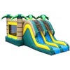 Image of Jungle Jumps Inflatable Bouncers 14'H Dry Tropical Double Lane Combo by Jungle Jumps 781880288695 CO-1479-B 14'H Dry Tropical Double Lane Combo by Jungle Jumps SKU #CO-1479-B