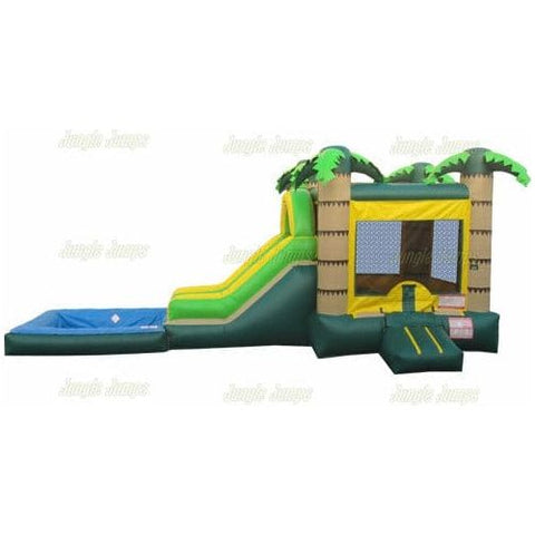 Jungle Jumps Inflatable Bouncers 14' H Palm House Combo with Pool by Jungle Jumps CO-1087-B 14' H Palm House Combo with Pool by Jungle Jumps SKU#CO-1087-B