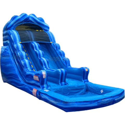 Jungle Jumps Inflatable Bouncers 14'H Wave Blue Marble w Pool by Jungle Jumps 781880227595 SL-1280-M 14'H Wave Blue Marble w Pool by Jungle Jumps SKU# SL-1280-M