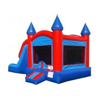 Jungle Jumps Inflatable Bouncers 15'H Blue Double Lane Combo Dry by Jungle Jumps 781880288633 CO-1426-B 15'H Blue Double Lane Combo Dry by Jungle Jumps SKU # CO-1426-B