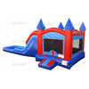 Image of Jungle Jumps Inflatable Bouncers 15' H Blue Double Lane Combo with Pool by Jungle Jumps CO-1349-B 15' H Blue Double Lane Combo with Pool by Jungle Jumps SKU#CO-1349-B