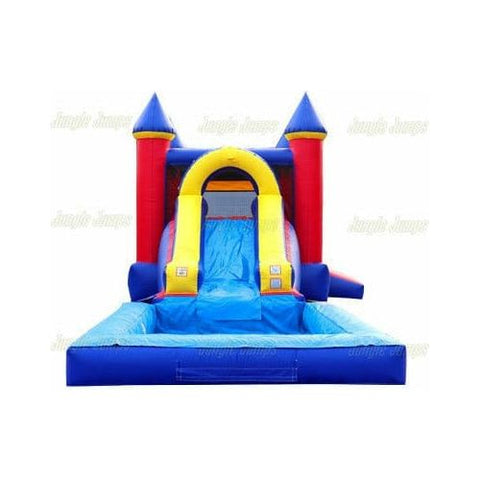 Jungle Jumps Inflatable Bouncers 15' H Blue & Red Combo with Pool by Jungle Jumps CO-1492-B 15' H Blue & Red Combo with Pool by Jungle Jumps SKU #CO-1492-B
