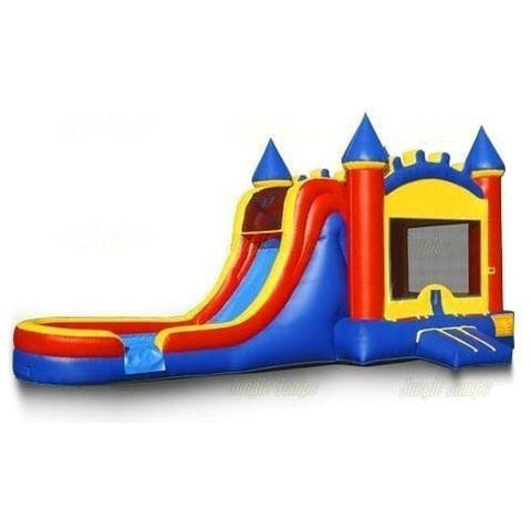 Jungle Jumps Inflatable Bouncers 15' H Castle Combo with Splash Pool by Jungle Jumps 781880285403 CO-1195-B 15' H Castle Combo with Splash Pool by Jungle Jumps SKU #CO-1195-B