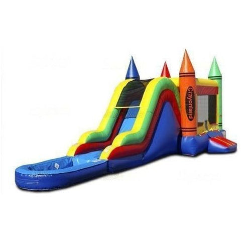 Jungle Jumps Inflatable Bouncers 15'H Crayon Combo Wet/Dry by Jungle Jumps 781880233510 CO-1347-A 15'H Crayon Combo Wet/Dry by Jungle Jumps SKU#CO-1347-A