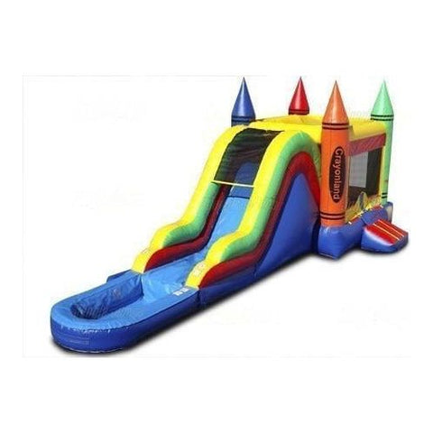 Jungle Jumps Inflatable Bouncers 15'H Crayon Combo Wet/Dry by Jungle Jumps 781880233510 CO-1347-A 15'H Crayon Combo Wet/Dry by Jungle Jumps SKU#CO-1347-A