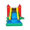 Image of Jungle Jumps Inflatable Bouncers 15'H Green Castle Combo With Pool by Jungle Jumps 781880235422 CO-1537-B 15' H Slick Combo II with Pool by Jungle Jumps SKU#CO-1459-B