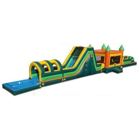 Jungle Jumps Inflatable Bouncers 15'H Jump Slide Obstacle with Slip-n-Slide by Jungle Jumps 15'H Cake Combo with Splash Pool by Jungle Jumps SKU#CO-1206-B