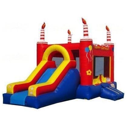 Jungle Jumps Inflatable Bouncers 15'H Mega Fun All in One by Jungle Jumps CO-1305-D 15'H Red Birthday Combo by Jungle Jumps SKU # CO-1494-B