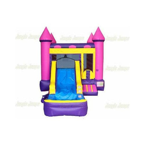 Jungle Jumps Inflatable Bouncers 15' H Pink Front Slide Combo by Jungle Jumps CO-1121-B 15' H Pink Front Slide Combo by Jungle Jumps SKU#CO-1121-B