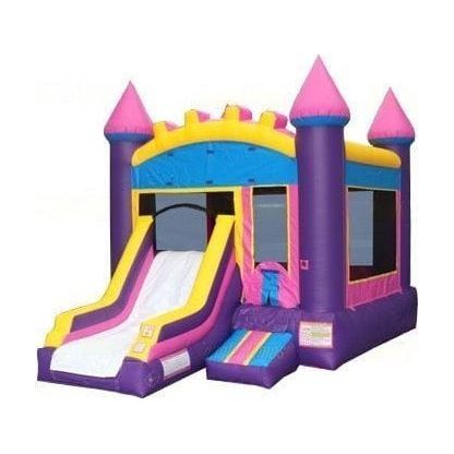 Jungle Jumps Inflatable Bouncers 15'H Pink Front Slide Combo II by Jungle Jumps 781880288886 CO-1342-B 15'H Pink Front Slide Combo II by Jungle Jumps SKU # CO-1342-B