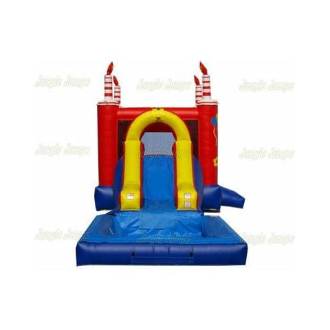 Jungle Jumps Inflatable Bouncers 15' H Red Birthday Combo With Pool by Jungle Jumps CO-1215-B 15' H Red Birthday Combo With Pool by Jungle Jumps SKU#CO-1215-B