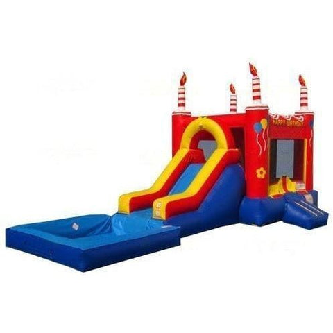 Jungle Jumps Inflatable Bouncers 15' H Red Birthday Combo With Pool by Jungle Jumps 781880285748 CO-1215-B 15' H Red Birthday Combo With Pool by Jungle Jumps SKU#CO-1215-B