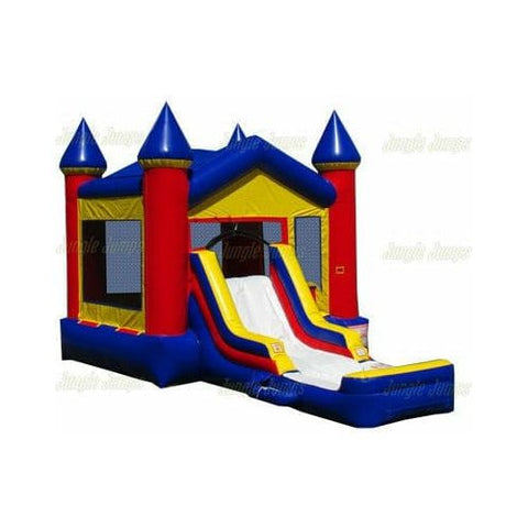 Jungle Jumps Inflatable Bouncers 15' H Red/Blue V-Roof Castle Combo with Pool by Jungle Jumps CO-1564-B 15'H Red/Blue V-Roof Castle Combo with Pool Jungle Jumps SKU CO-1564-B