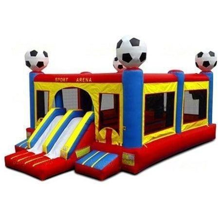 Jungle Jumps Inflatable Bouncers 15'H Soccer Jumbo Combo by Jungle Jumps Multi Color Combo by Jungle Jumps SKU # CO-1113-B/CO-1113-C