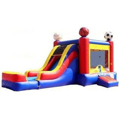 Jungle Jumps Inflatable Bouncers 15'H Sport Combo Dry by Jungle Jumps Red Medieval Dry Combo by Jungle Jumps SKU#CO-1070-B/CO-1070-C