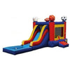 Image of Jungle Jumps Inflatable Bouncers 15'H Sport Combo WetDry by Jungle Jumps CO-C230-B 15'H Red Side Slide Combo with Pool by Jungle Jumps SKU#CO-1487-B