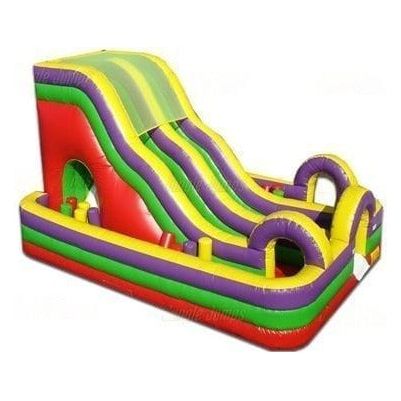 Jungle Jumps Inflatable Bouncers 16'H Inside Obstacle Course & Slide by Jungle Jumps 781880215226 IN-OC103-A 16'H Inside Obstacle Course & Slide by Jungle Jumps SKU#IN-OC103-A