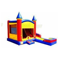 Jungle Jumps Inflatable Bouncers 16' H Primary II Castle side Slide Combo Wet Dry by Jungle Jumps CO-1451-C